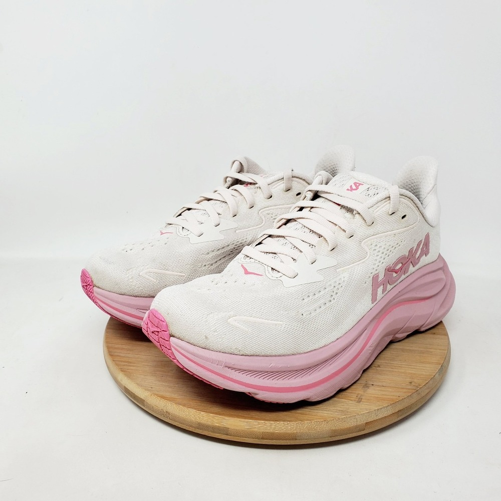 Hoka One One Clifton 10 Running Shoes Womens 6 Lace Up Comfort Sneaker - Picture 2 of 11